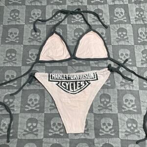 Y2k harley davidson bikini size